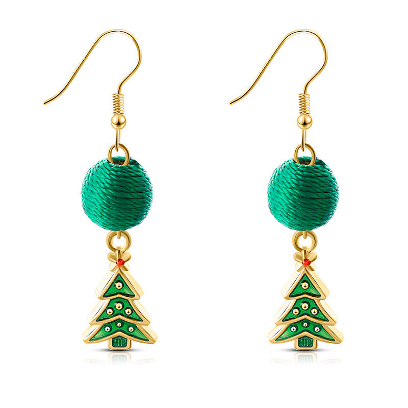 European And American New Jewelry Creative Personality Christmas Eve Christmas Earrings