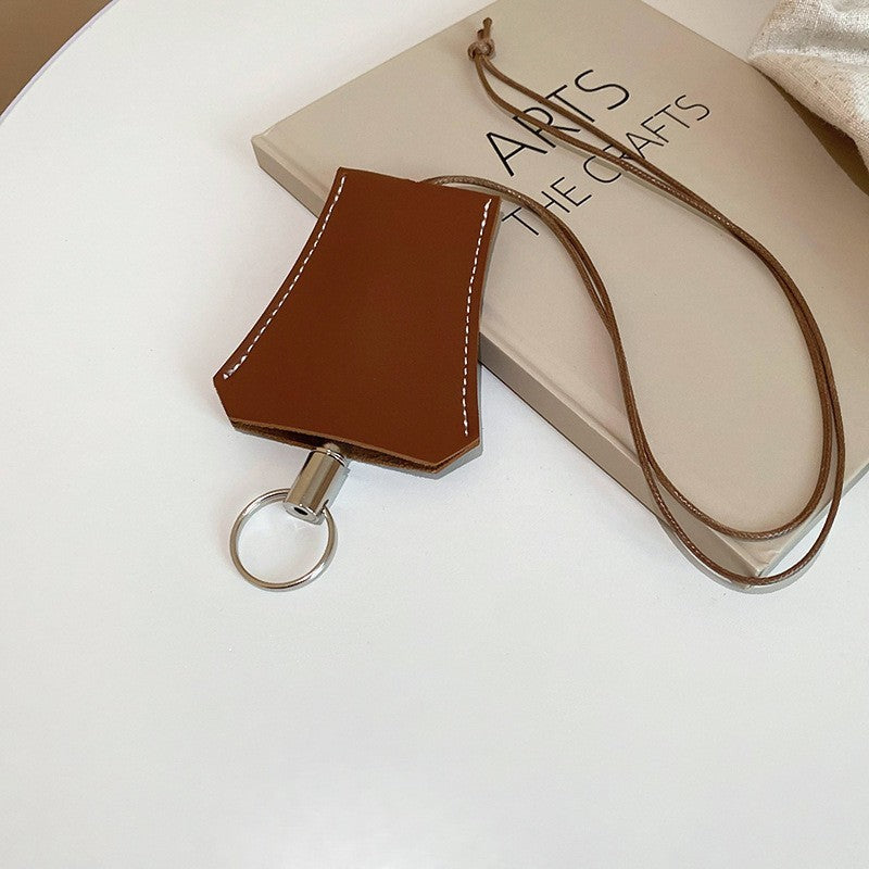 Long Leather Pull Necklace Niche Accessories