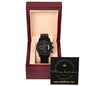 Black Chronograph Watch + MC