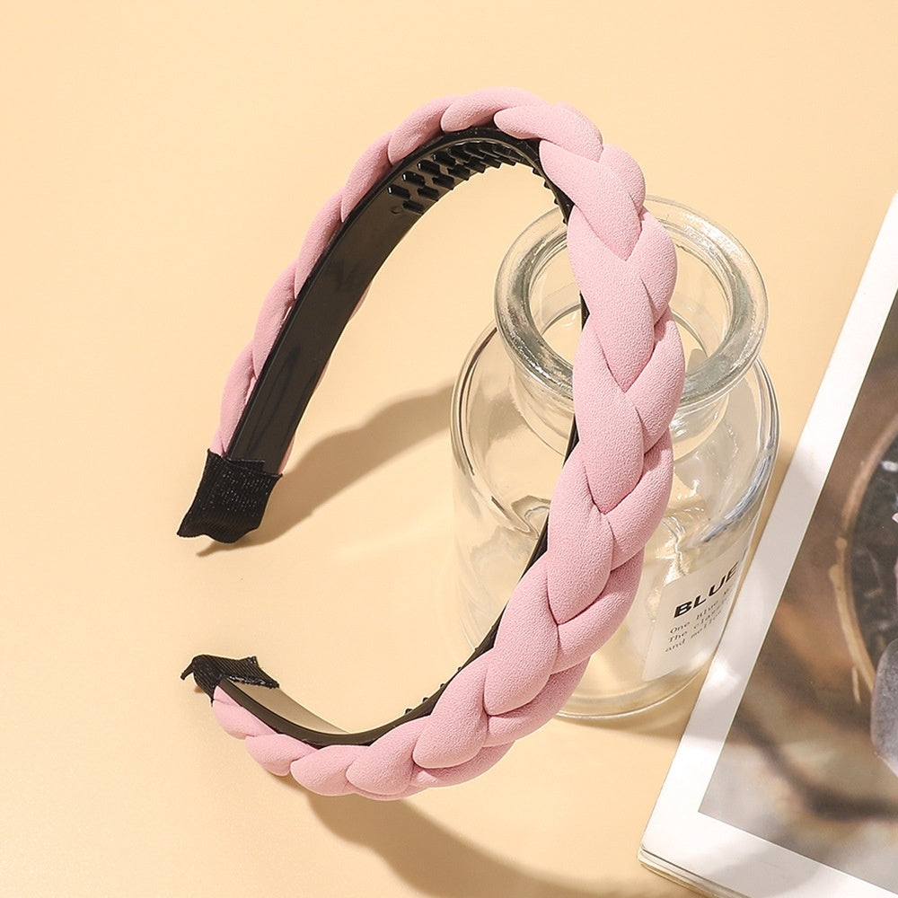Spring Toothed Dough-twist Style Plaits Headband Simple Non-slip