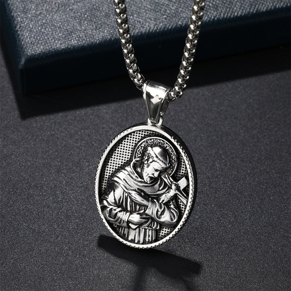 European And American Fashion Style Personalized Pendant Necklace Men's Cross