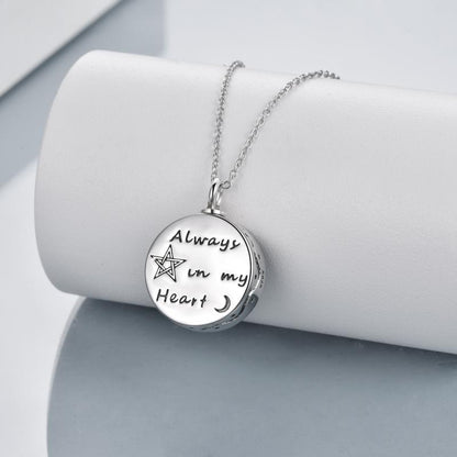Special Sterling Silver Triple Moon Goddess Urn Necklace for Ashes Pagan Wiccan Jewelry