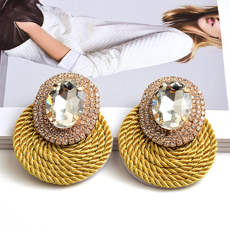 Earrings New Color Crystal Diamond Jewelry