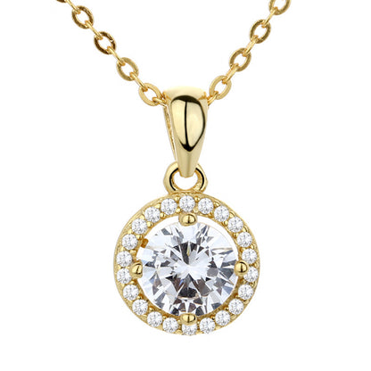 925 Sterling Silver Christmas Gift Hearts and Arrows Zircon Pendant European and American Female Wedding Jewelry