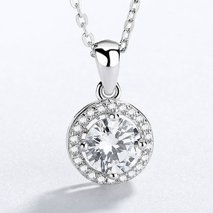 925 Sterling Silver Christmas Gift Hearts and Arrows Zircon Pendant European and American Female Wedding Jewelry