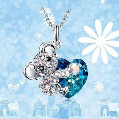 European and American Koala Pendant Necklace Women