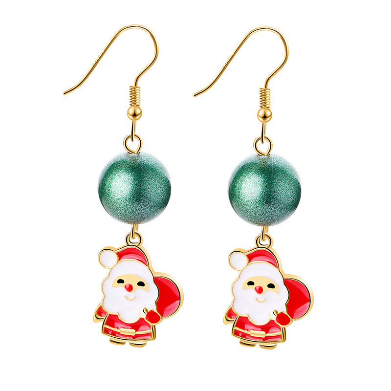 European And American New Jewelry Creative Personality Christmas Eve Christmas Earrings