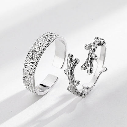Tree And Vine Couple Rings For Men And Women