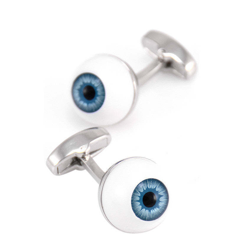 Blue Pupil Eye Shape Cufflinks