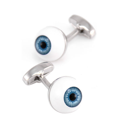 Blue Pupil Eye Shape Cufflinks