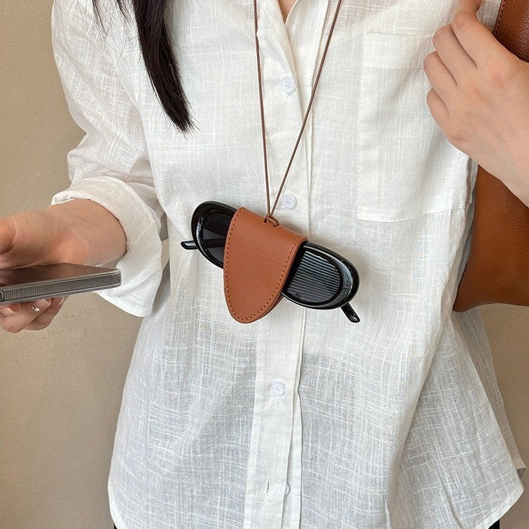 Long Leather Pull Necklace Niche Accessories