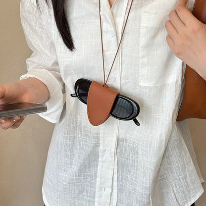 Long Leather Pull Necklace Niche Accessories