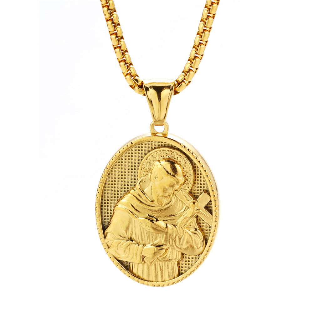 European And American Fashion Style Personalized Pendant Necklace Men's Cross