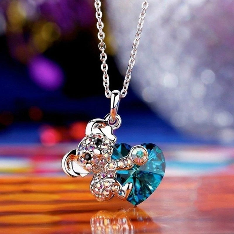 European and American Koala Pendant Necklace Women