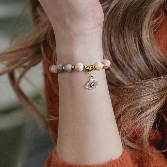 Retro Easy Matching Natural Stone Beads Bracelet