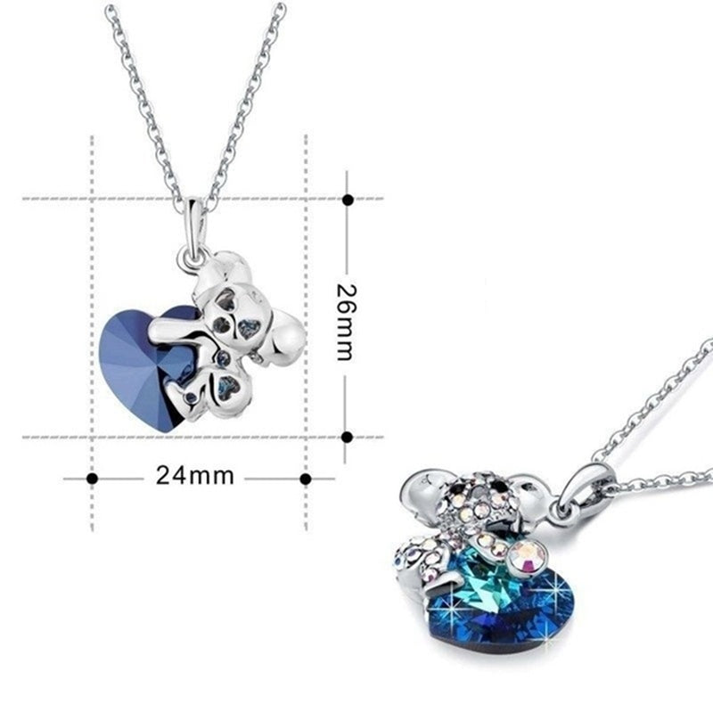 European and American Koala Pendant Necklace Women
