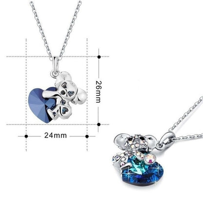 European and American Koala Pendant Necklace Women