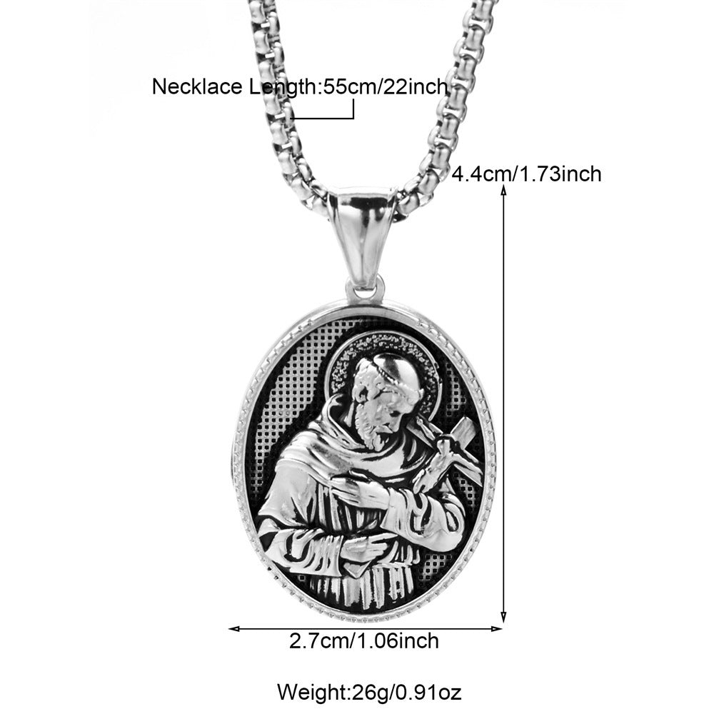 European And American Fashion Style Personalized Pendant Necklace Men's Cross