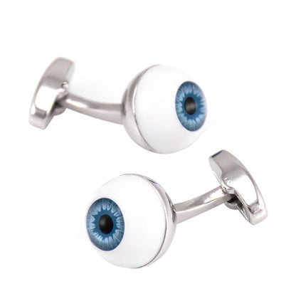 Blue Pupil Eye Shape Cufflinks