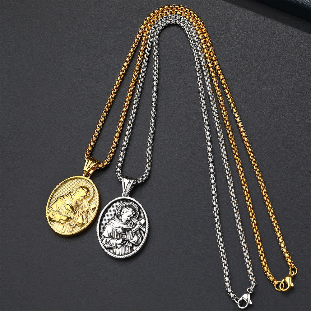 European And American Fashion Style Personalized Pendant Necklace Men's Cross