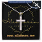 Personalized Cross with Ball Chain