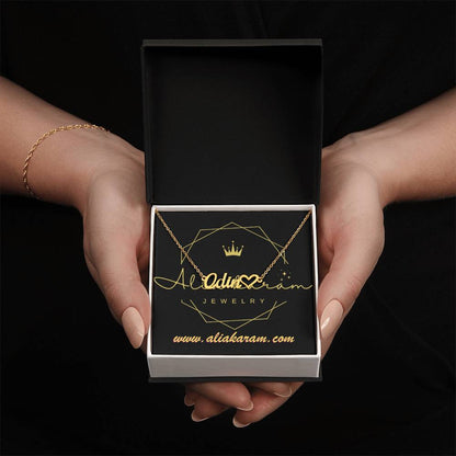 Name Necklace + Heart Character