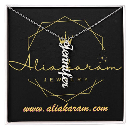 Vertical Name Necklace