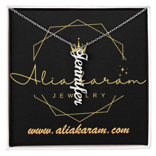 Vertical Name Necklace