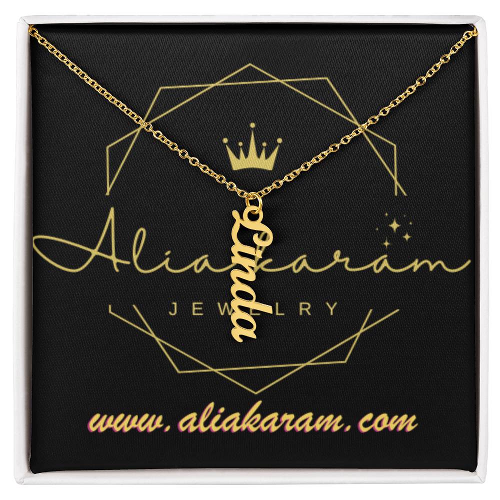 Vertical Name Necklace