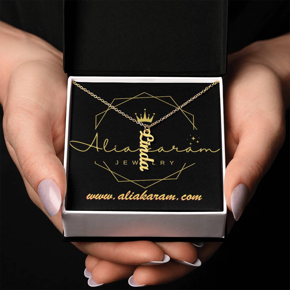 Vertical Name Necklace