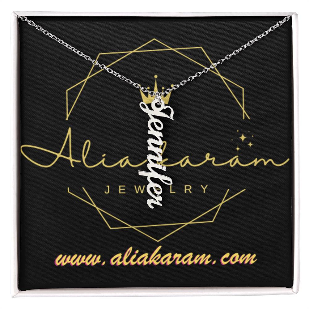 Multi Vertical Name Necklace