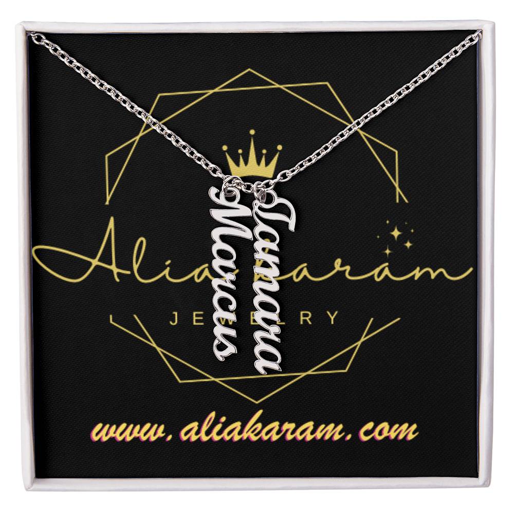 Multi Vertical Name Necklace