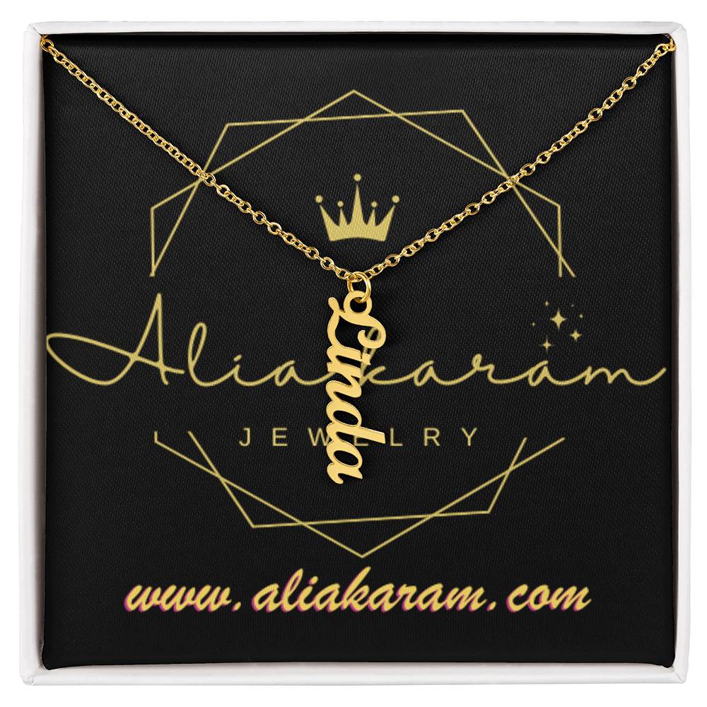 Multi Vertical Name Necklace