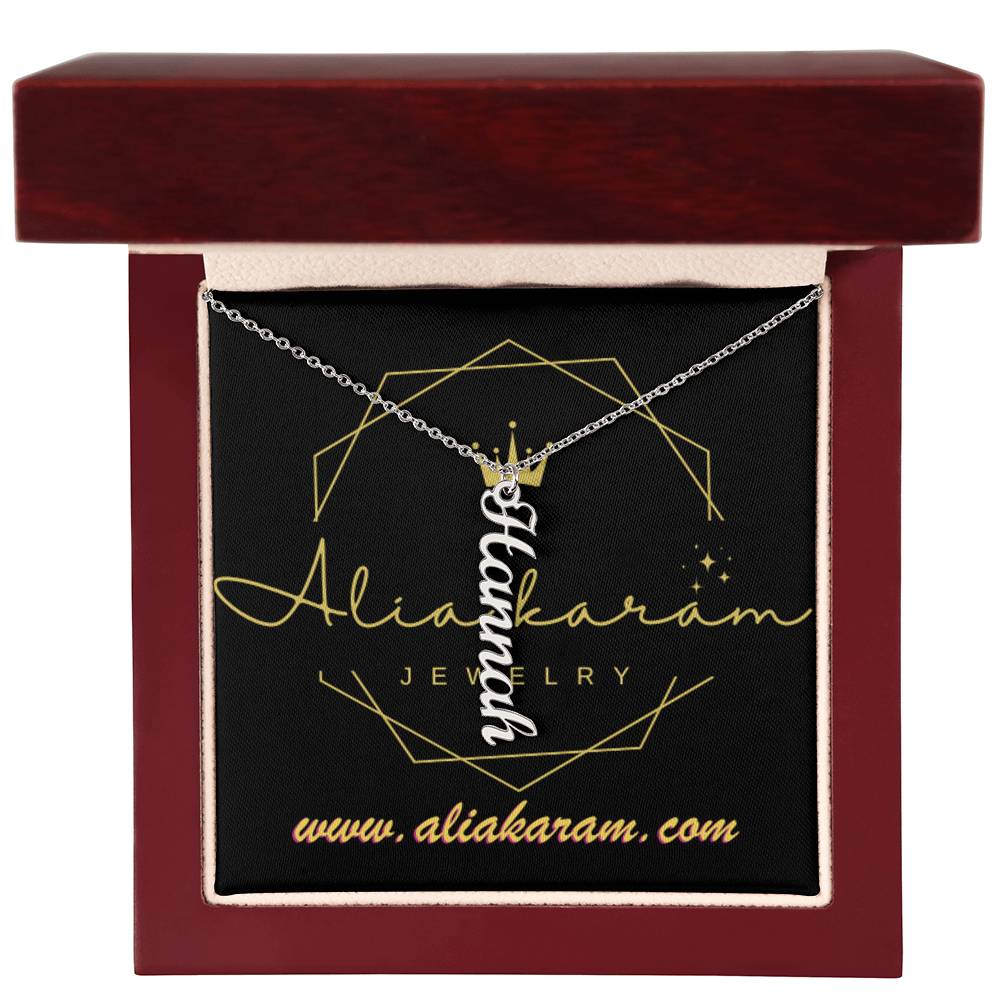 Multi Vertical Name Necklace