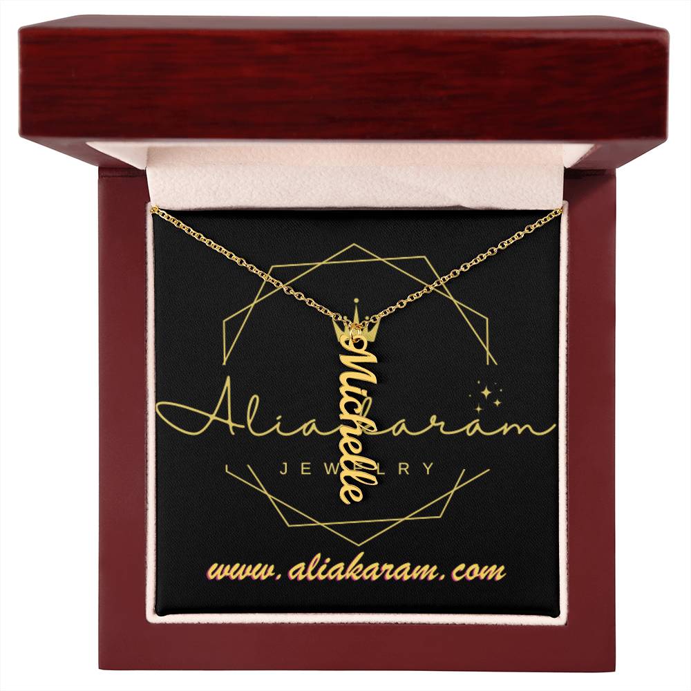 Multi Vertical Name Necklace