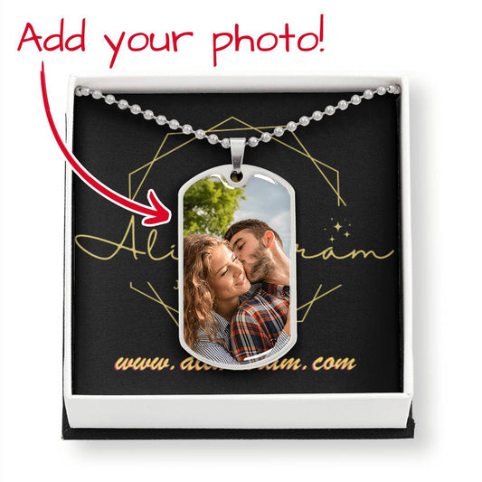 Dog Tag with Message Card Feature