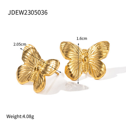 European And American Retro Alluvial Gold Butterfly Suit Series Middle Ancient