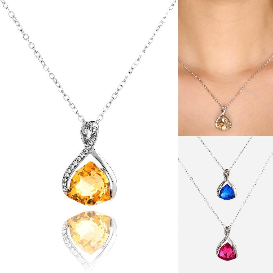 Crystal Necklace European And American Fashion Simple