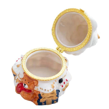 Ceramic Aromatherapy Box Christmas Tree Jewelry Box