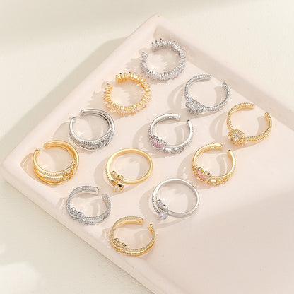 Cold Style Female Light Luxury Minority Ring Female