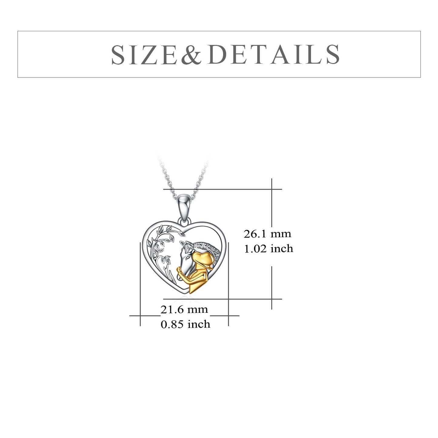 Beautiful Horse Boys Girls Pendant Necklace Gifts Locket Necklace that holds pictures for Family