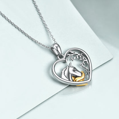 Beautiful Horse Boys Girls Pendant Necklace Gifts Locket Necklace that holds pictures for Family
